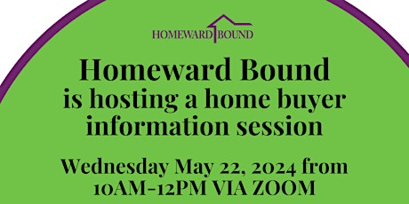 Home Buyer Information Session hosted by Homeward Bound