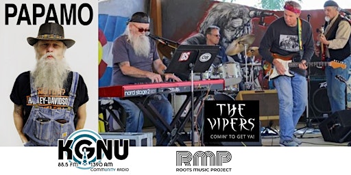 Imagem principal do evento Papamo & The Vipers, Live Broadcast on 88.5 KGNU