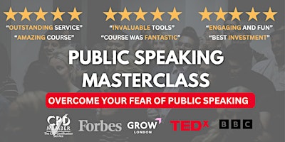 Imagem principal do evento FREE Public Speaking Confidence Class with TEDx Coaches
