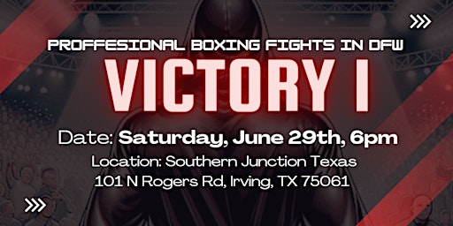 Immagine principale di Victory 1 - Pro Boxing Fight in DFW 