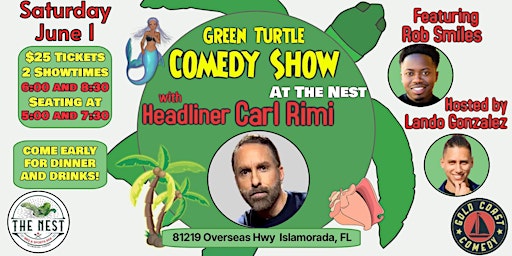 Imagem principal do evento Green Turtle Comedy Show