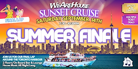 WeAreHouse - SUNSET CRUISE | SUMMER FINALE - SEPT 14TH primary image