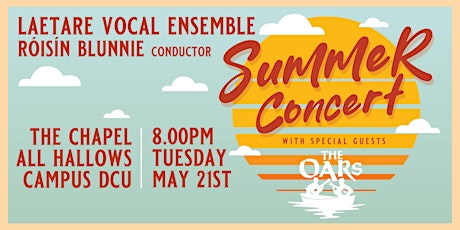 Summer Concert: Laetare Vocal Ensemble & The Oars