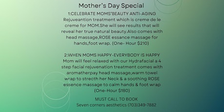 MOTHERS DAY SPECIAL