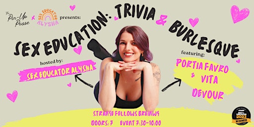 Imagem principal do evento Sex Education: Trivia & Burlesque!