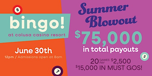 Imagem principal do evento Bingo Summer Blowout