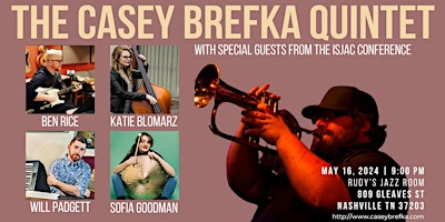Imagem principal do evento Casey Brefka Quintet