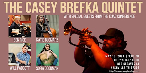 Imagem principal do evento Casey Brefka Quintet