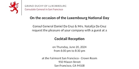 Invitation | Luxembourg National Day Reception