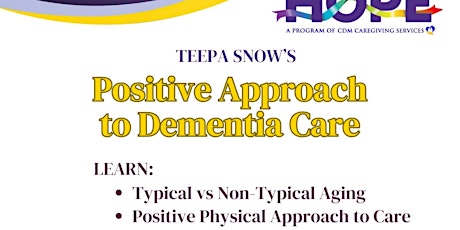 Teepa Snow's Positive Approach to Dementia primary image