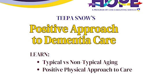 Primaire afbeelding van Teepa Snow's Positive Approach to Dementia