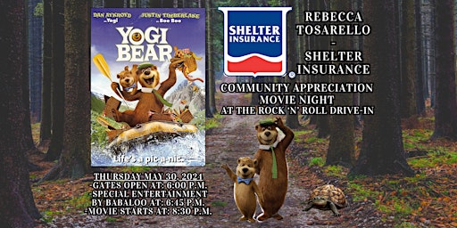 Image principale de Rebecca Tosarello - Shelter Insurance | Community Appreciation Movie Night