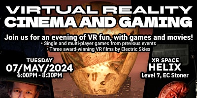 Imagem principal do evento VR Cinema and Gaming