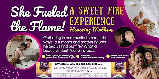 Image principale de She Fueled the Flame!: A Sweet Fire Experience Honoring Mothers