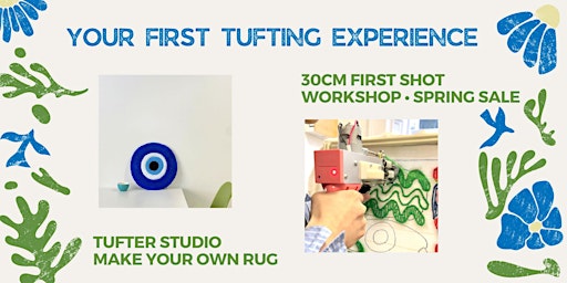 Image principale de Tufting Rug in Glasgow - Special Spring Offer  30cm Frames Workshop