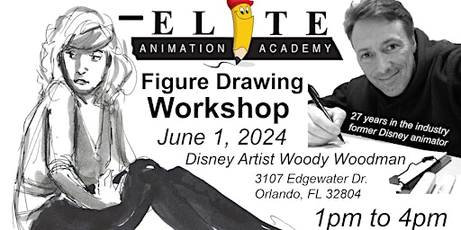 Figure Drawing Workshop with former Disney Animator Woody Woodman  primärbild