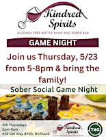 Imagem principal do evento Sober Social Game Night with Tri-City Area Gaming