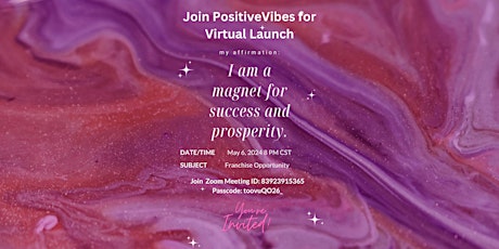 PositiveVibes Virtual Launch