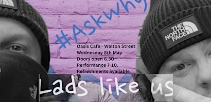 Imagem principal do evento Lads Like Us - #AskWhy - Trauma Informed Cafe event.