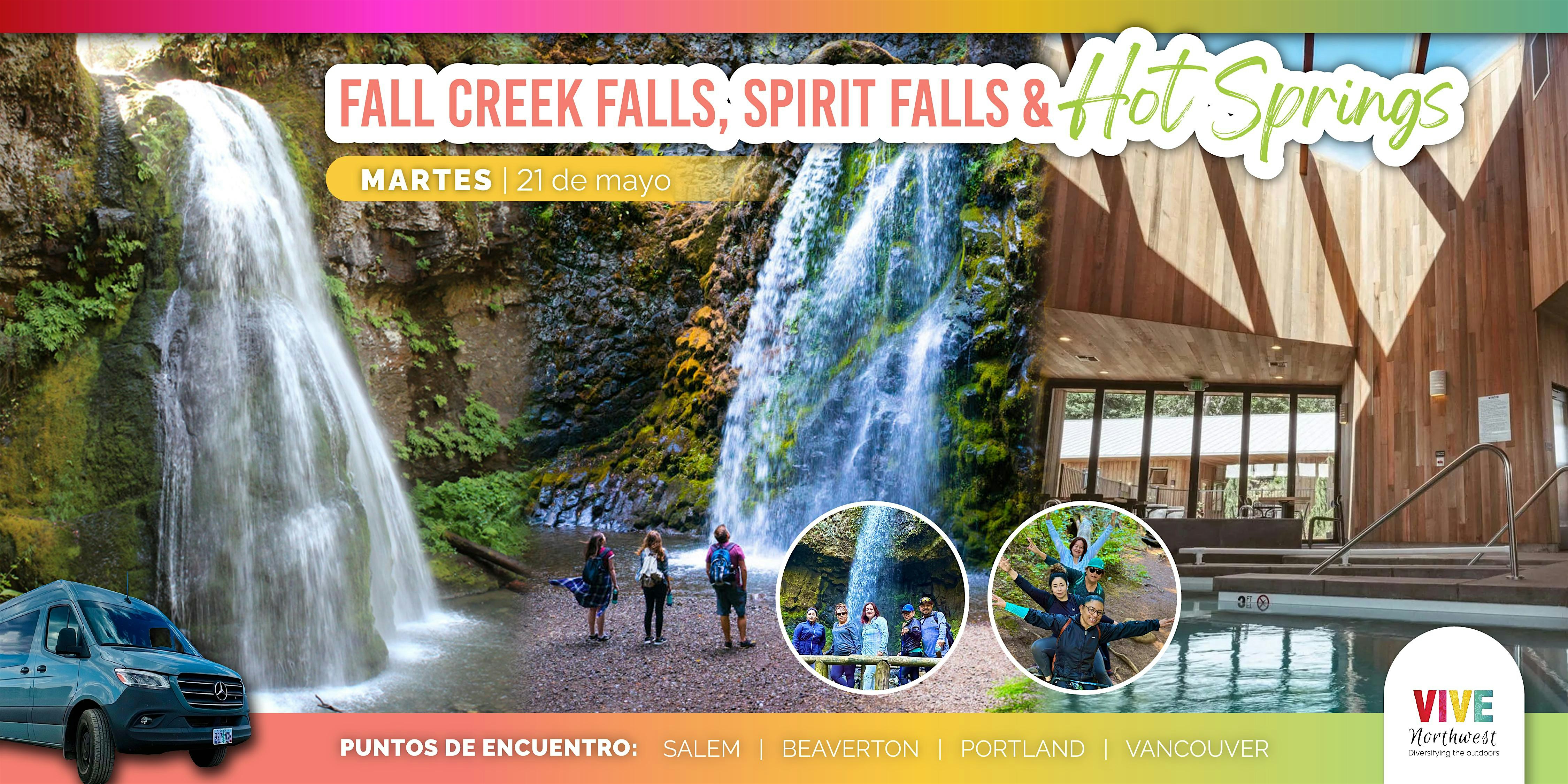 \u00a1Visita Fall Creek Falls y sum\u00e9rgete en aguas termales con Vive NW!