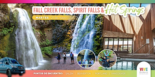 Imagem principal do evento ¡Visita Fall Creek Falls y sumérgete en aguas termales con Vive NW!