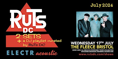 Primaire afbeelding van Ruts DC Electracoustic Set (2 Sets) + DJ Playlist Curated By Ruts DC Fleece