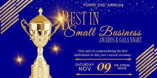 Primaire afbeelding van 2nd Annual Best In Small Business Awards & Gala Night