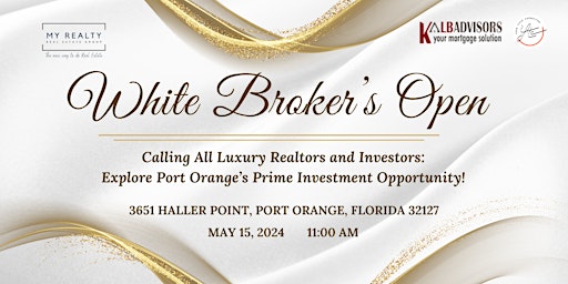 Exclusive Opportuny at the Luxury Broker Open in Port Orange primary image