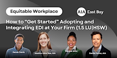 Primaire afbeelding van Equitable Workplace: How to "Get Started" Adopting and Integrating EDI