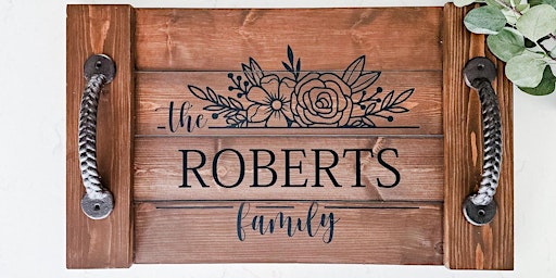 Immagine principale di Mom's Night Out Sip & Paint Serving Tray or Wood Signs 