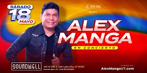 Hauptbild für Concierto de vallenato con Alex Manga en Salt Lake City, UT | Mayo 18  2024