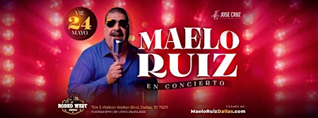 Imagen principal de Concierto de salsa con Maelo Ruiz en Dallas, TX  | Mayo 24  2024