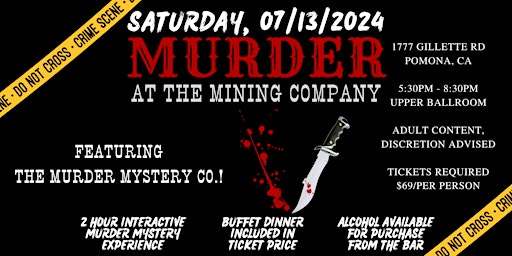 Imagem principal de Murder at the Mining Company: A Mafia Marriage Murder Mystery Dinner