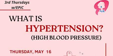 3rd Thursday Chat with EPiC - What is Hypertension? (May)