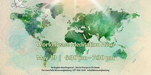 Primaire afbeelding van World Peace Meditation Hour