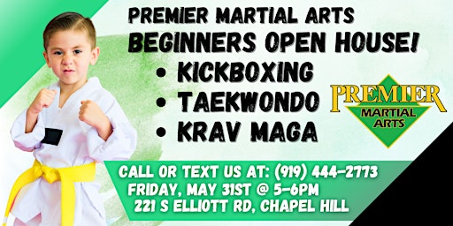Primaire afbeelding van PMA Beginner Martial Arts Open House!