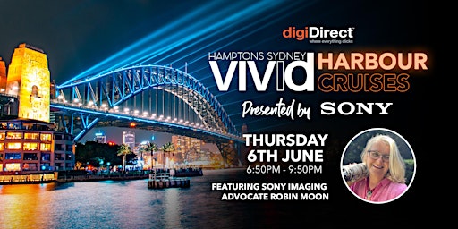 Imagem principal do evento VIVID 2024 - Photographer's Harbour Cruise presented by Sony Australia