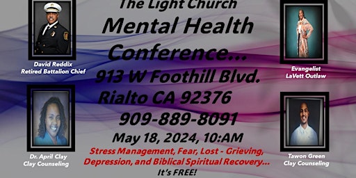 Imagen principal de The Light Church Free Mental Health Conference
