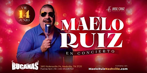 Imagen principal de Concierto de salsa con Maelo Ruiz en Nashville, TN  | Junio 14  2024