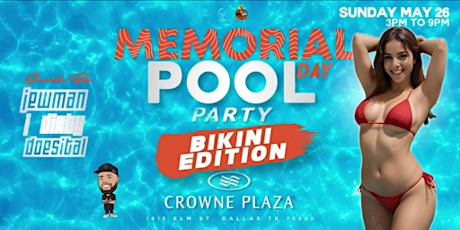 MEMORIAL DAY Pool party primary image
