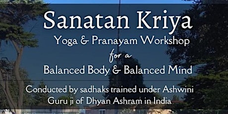 Sanatan Kriya & Yoga Workshop: Cherry Lake Reserve