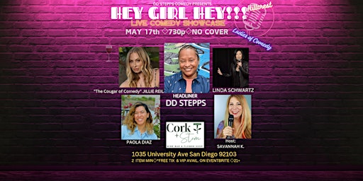 Imagem principal do evento "Hey Girl Hey" Live Comedy Showcase