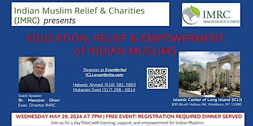 Imagem principal do evento Education, Relief & Empowerment of Indian Muslims