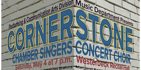 Spring Choral Concert “Cornerstone” by PCC Chamber Singers & Concert Choir