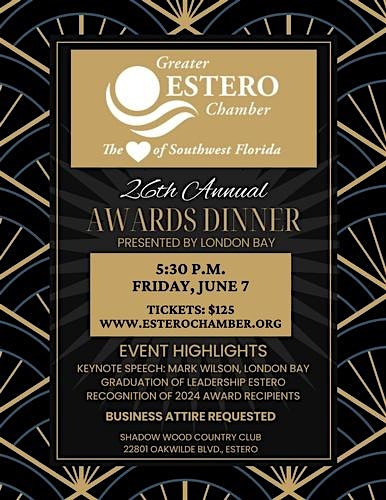 Greater Estero Chamber's Annual Awards Dinner