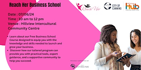 Reach Her Inc's Business School - Information Session