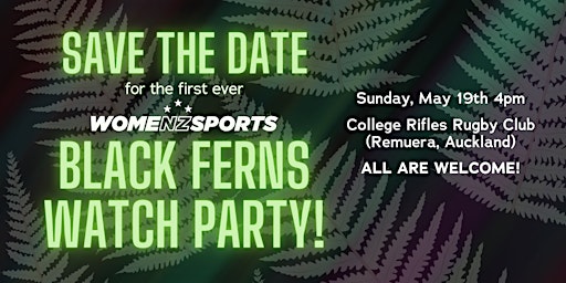 Black Ferns Watch Party primary image
