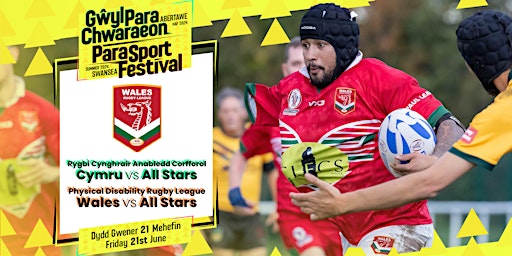 Immagine principale di Physical Disability Rugby League Wales v All-stars 