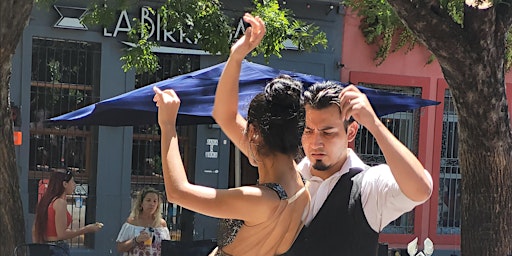 Pintando a bailarines callejeros de Tango - San Telmo Buenos Aires  primärbild