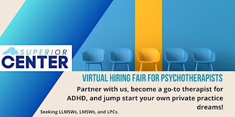 VIRTUAL HIRING EVENT FOR PSYCHOTHERAPISTS (for therapists licensed in MI).